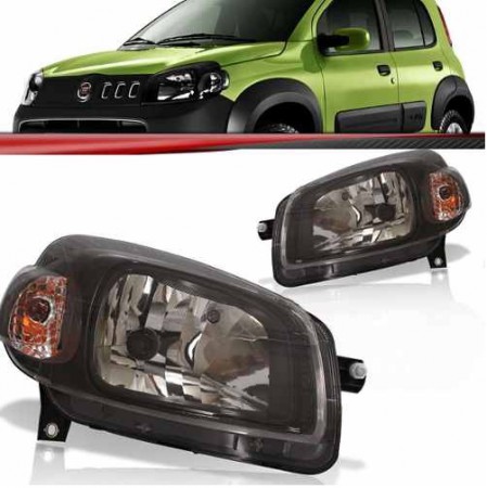 Farol Novo Uno 2010 2011 2012 Way Vivace Máscara Negra 